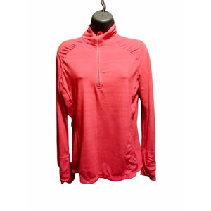Kirkland Signature Women's Pink Quarter-Zip Athletic Pullover - Size M - JC376